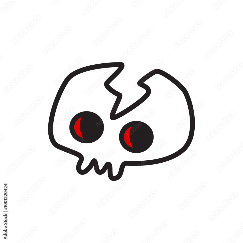skull character design vector illustration skull character design vector illustration