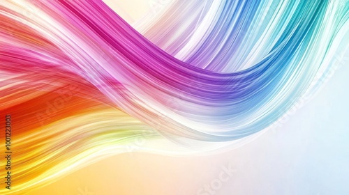 Abstract Colorful Swirling Lines