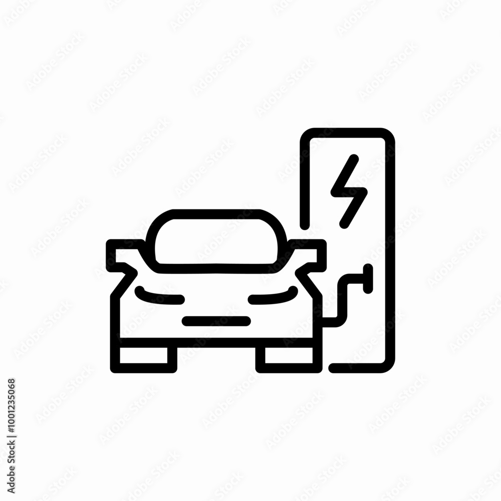 car battery charging icon sign vector car battery charging icon sign vector
