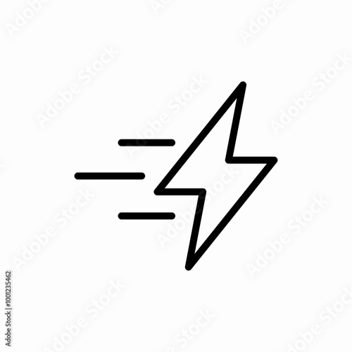 fast energy icon sign vector