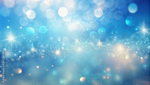 Soften focus abstract background with gradient blue shading, subtle texture, and subtle sparkle elements, creating a
