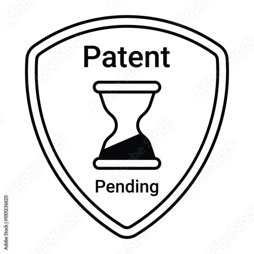 Patent Pending Icon, Symbol, Sign, Seal, Badge etc. For Business Related Design Elements