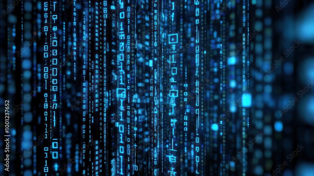 Abstract Digital Binary Code Abstract Digital Binary Code