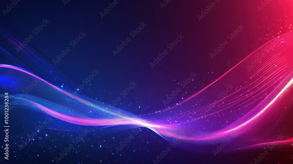 Abstract Glow Wave Background Abstract Glow Wave Background
