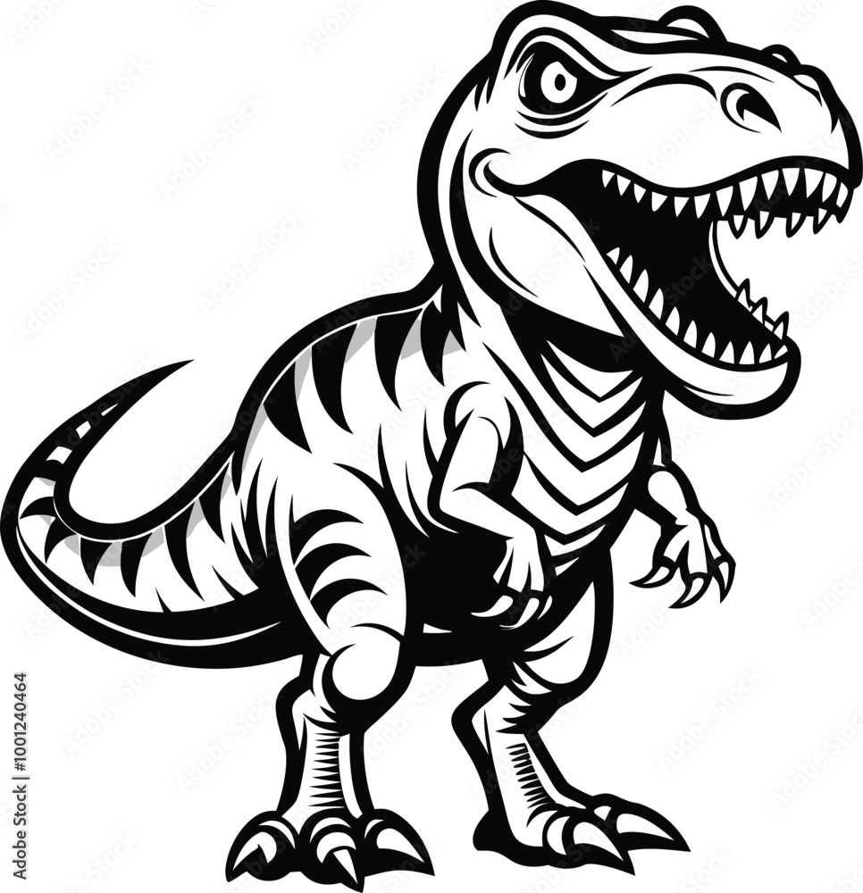 Fototapeta premium tyrannosaurus dinosaur vector illustration