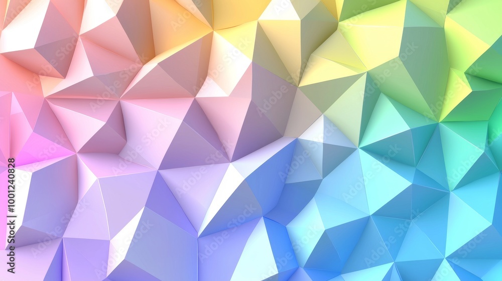 Pride rainbow polygonal geometric seamless pattern for pride month celebration. Pride rainbow polygonal geometric seamless pattern for pride month celebration.