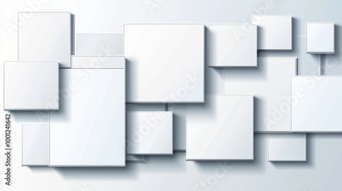 Modern illustration with abstract geometric white and gray color background.