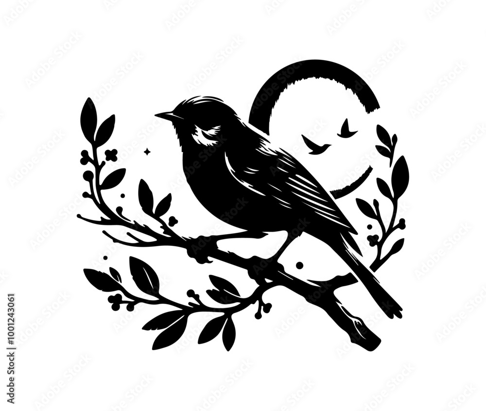 silhouette birds and branch silhouette birds and branch