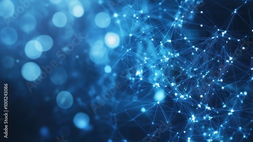 Wallpaper Mural Abstract Blue Network Background Torontodigital.ca