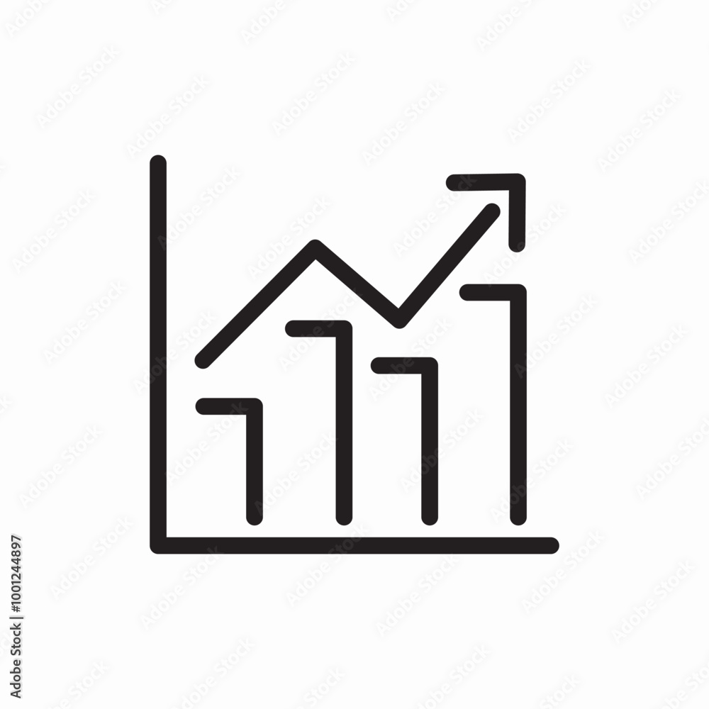 staticstic chart graphic icon sign vector staticstic chart graphic icon sign vector