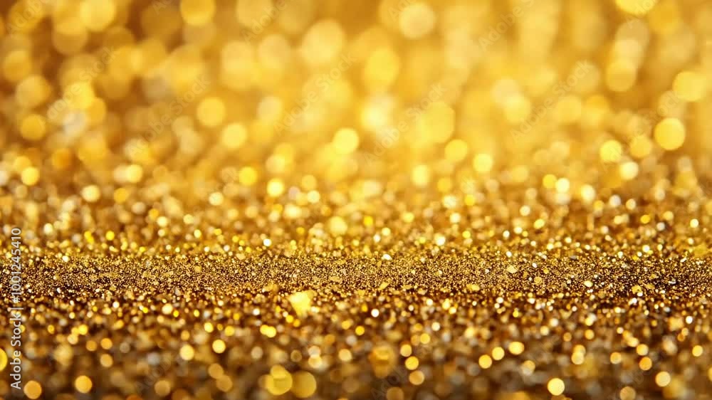 A dazzling golden glitter background, perfect for celebrating New Year's Eve or adding sparkle to festive holiday designs A dazzling golden glitter background, perfect for celebrating New Year's Eve or adding sparkle to festive holiday designs