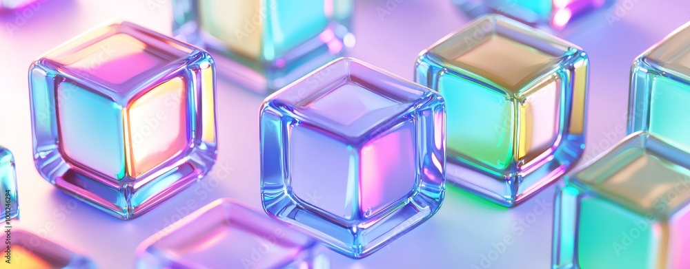 A colorful geometric background with glowing lines and geometric shapes A colorful geometric background with glowing lines and geometric shapes