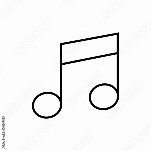 musical note icon sign vector