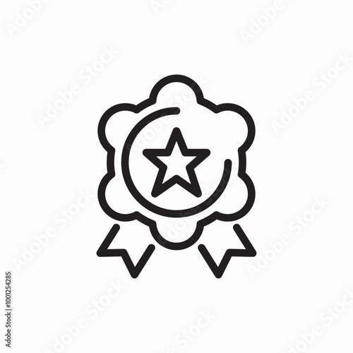 badge star icon sign vector