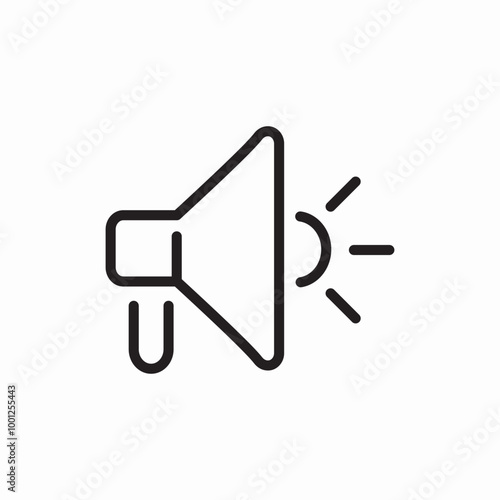 speaker megaphone icon sign vector