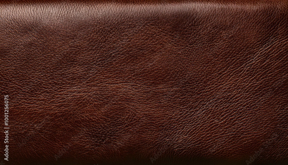 Fototapeta premium Brown dark rustic leather texture - Background banner panorama long