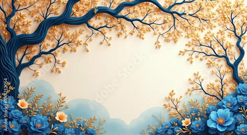 sunset in the forest