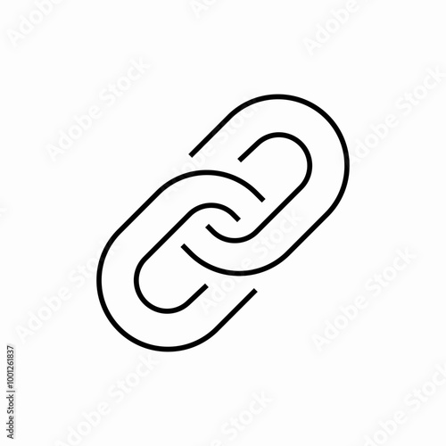link up icon sign vector