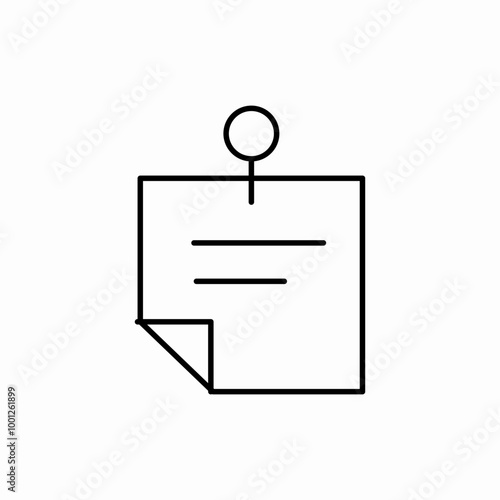 note to self icon sign vector