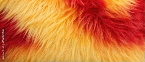 Wallpaper Mural Red and Yellow Furry Texture Torontodigital.ca