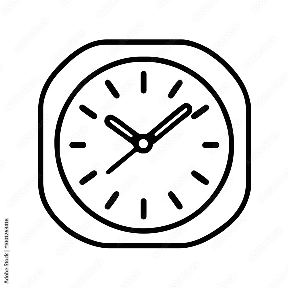 Minimalist Clock Line Drawing in a Circle
Minimalist Clock Line Drawing in a Circle