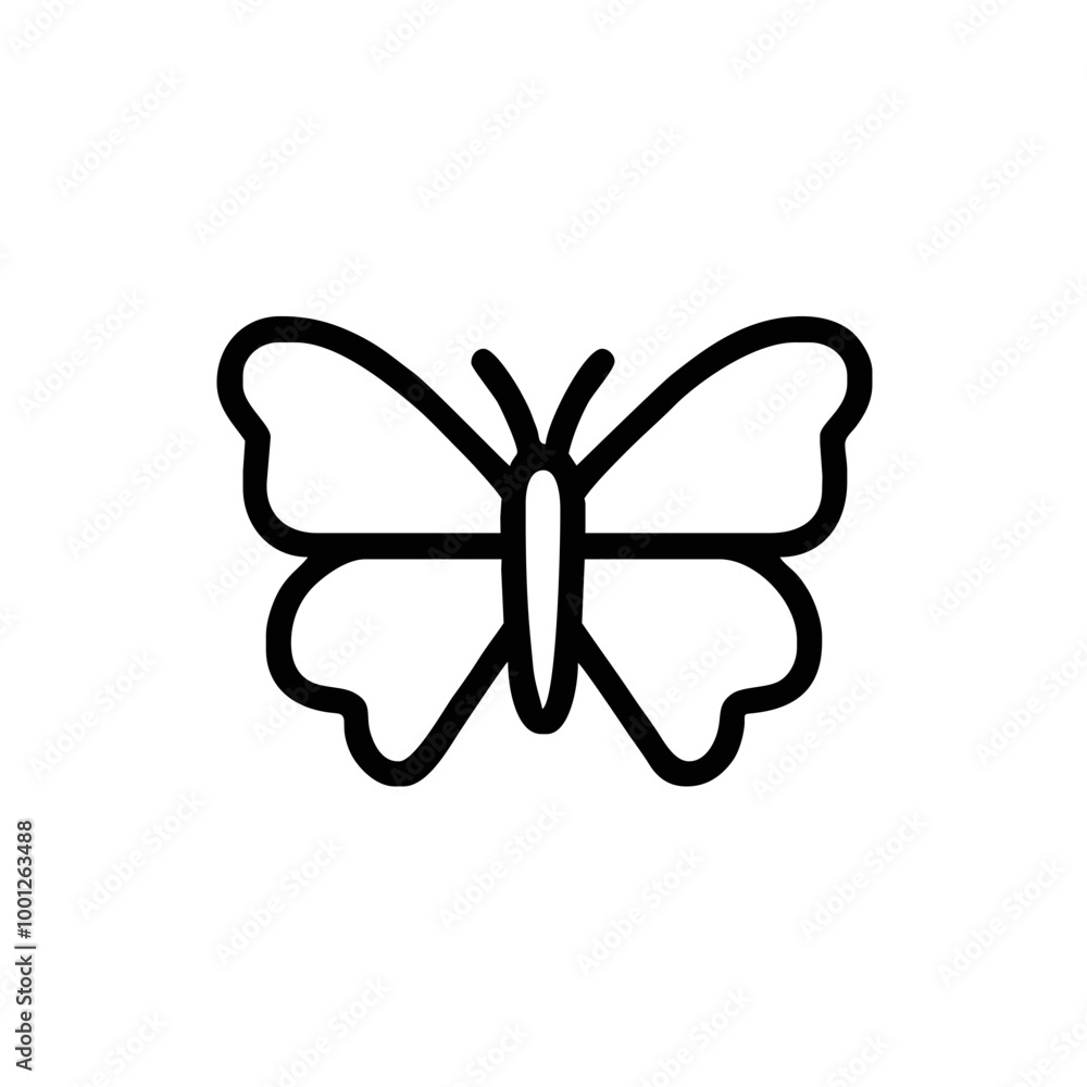 Simple Butterfly Icon with Basic Wing Design
Simple Butterfly Icon with Basic Wing Design