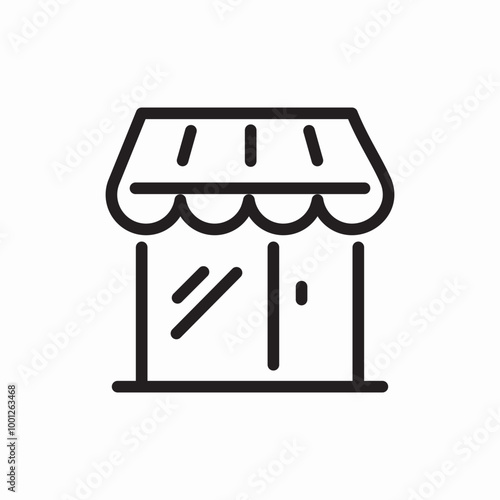 market boutique icon sign vector