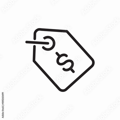 price tag icon sign vector