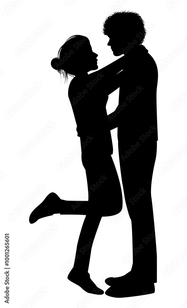 Cute Couple Silhouette Cute Couple Silhouette