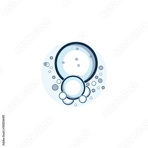 bubble logo icon vector template