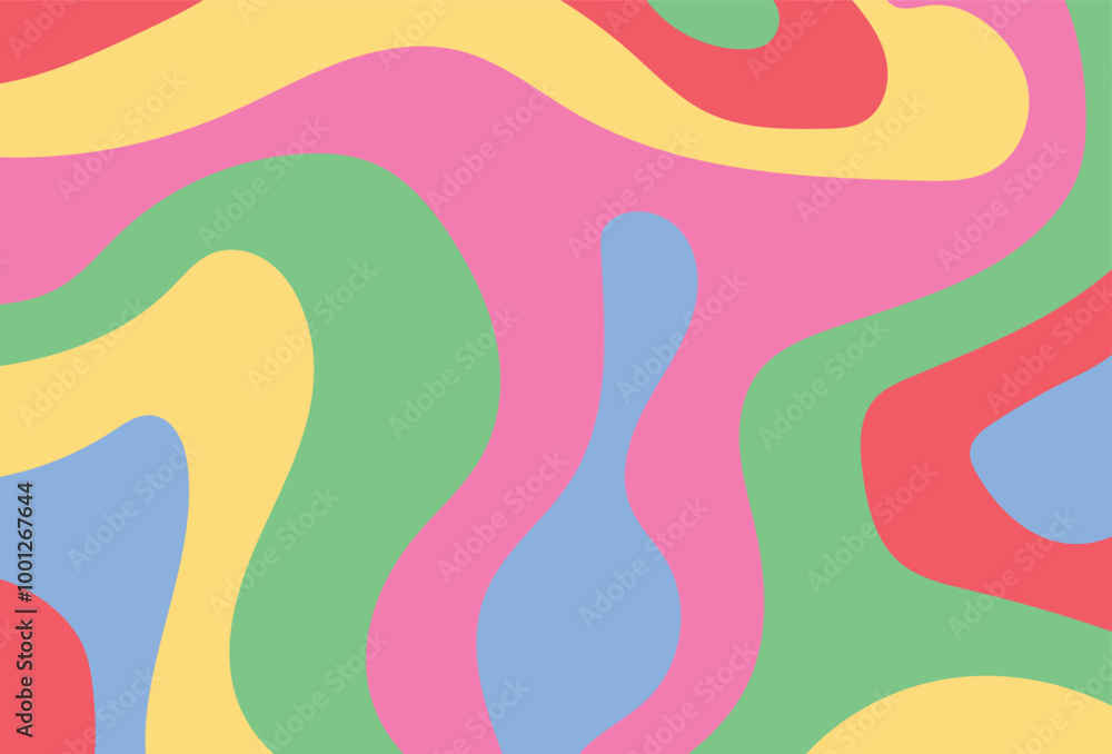 Psychedelic swirl groovy pattern.Groovy liquid background in trendy 70s, 80s style.Vector illustration Psychedelic swirl groovy pattern.Groovy liquid background in trendy 70s, 80s style.Vector illustration