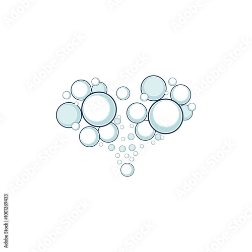 bubble logo icon vector template