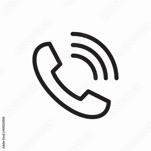 active call icon sign vector