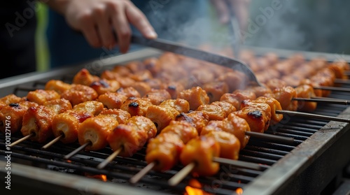 shish kebab on the barbecue