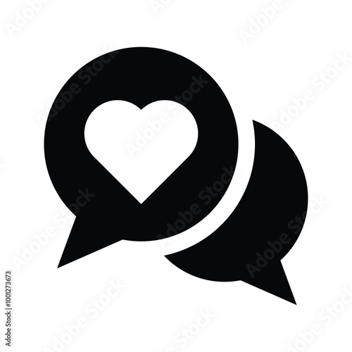 Love chat icon