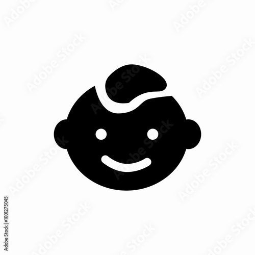 baby smile icon sign vector