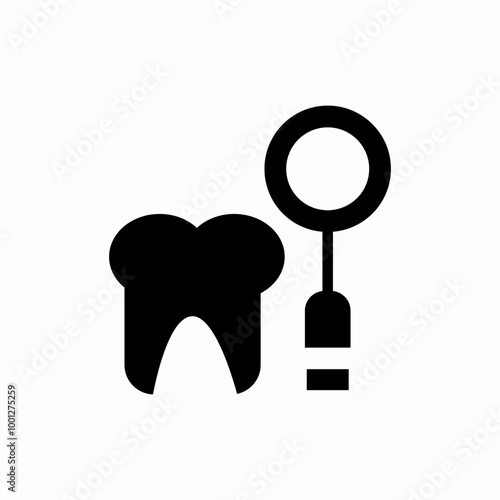 dental checkup icon sign vector