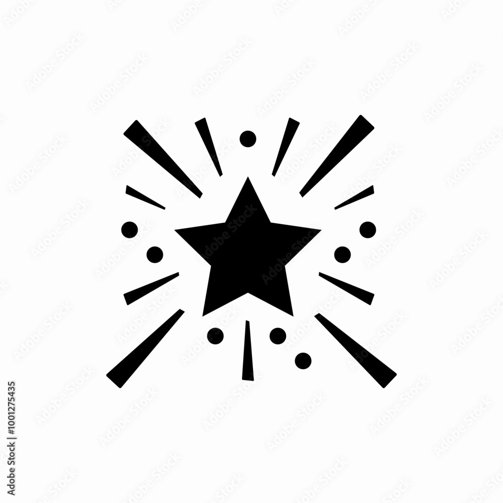 fireworks star icon sign vector fireworks star icon sign vector