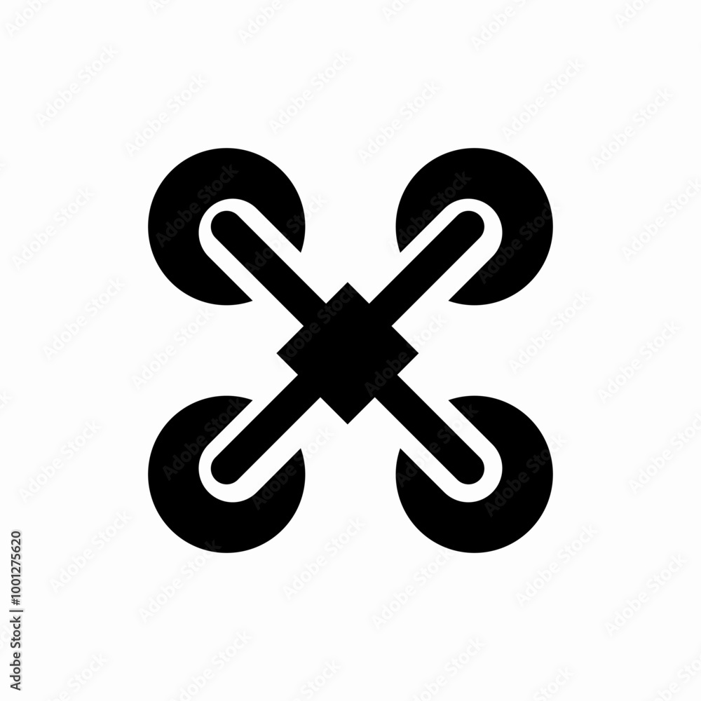 letter X drone icon sign vector letter X drone icon sign vector