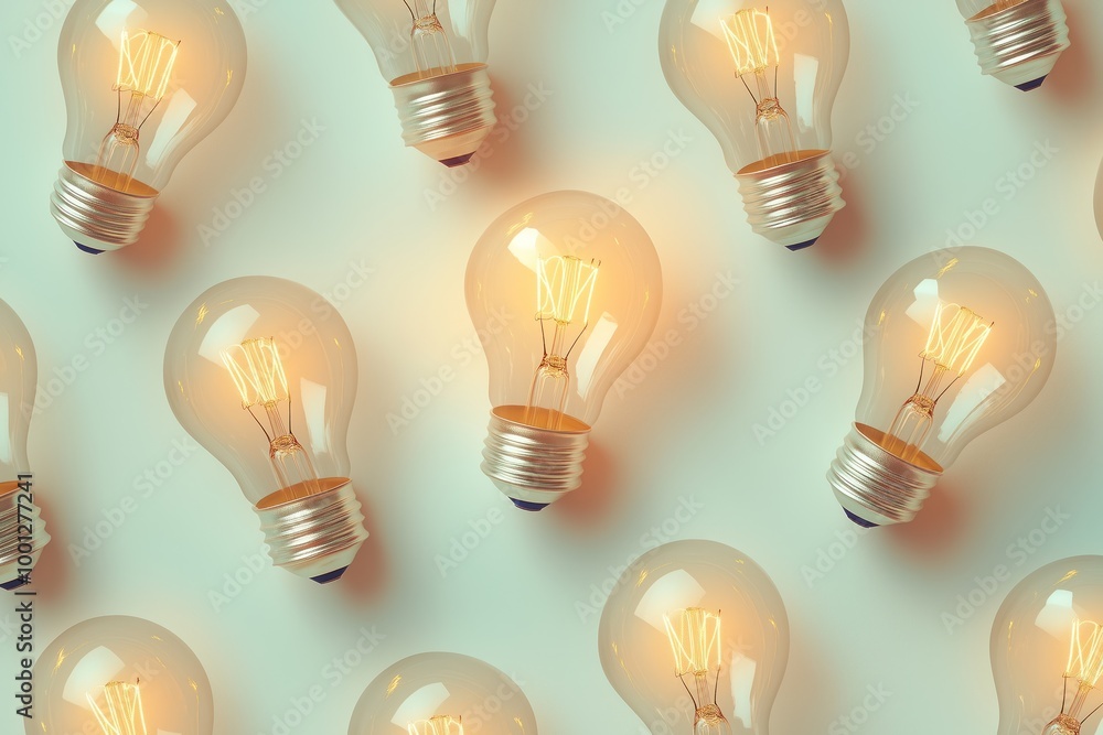 symbolizing ideas and innovation with light bulbs symbolizing ideas and innovation with light bulbs