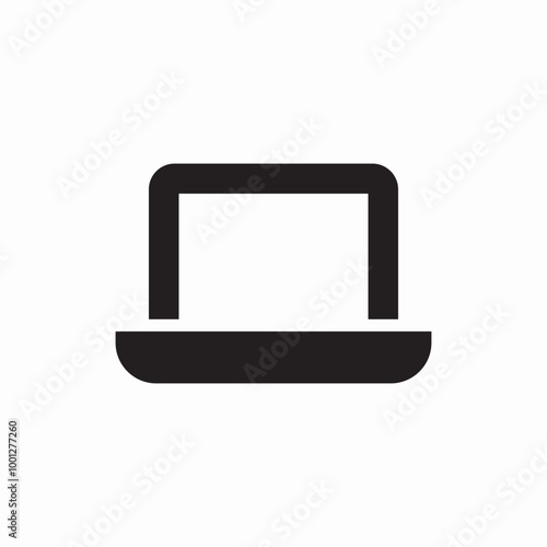 laptop computer icon sign vector