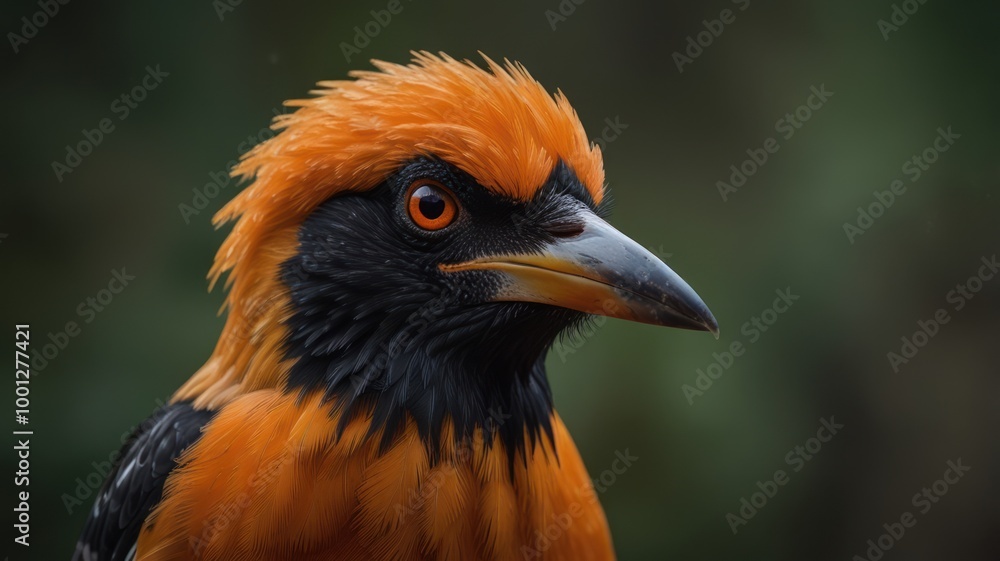 Close-up of a Bright Orange Bird Close-up of a Bright Orange Bird