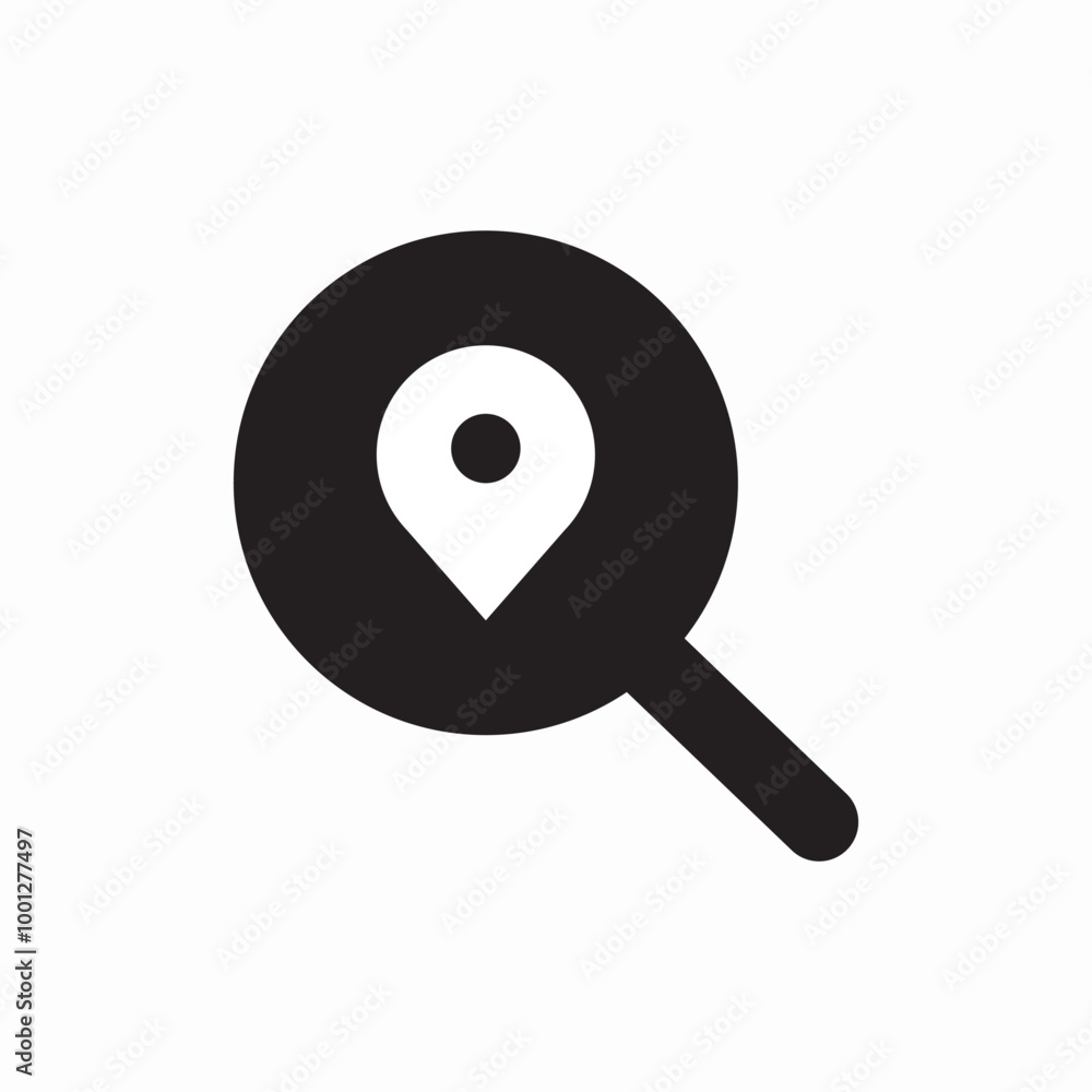 search location icon sign vector search location icon sign vector