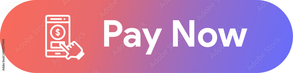 Pay now button with payment icon. Buttons for a website and shop, vector rectangular with rounded edges. Pay now button with payment icon. Buttons for a website and shop, vector rectangular with rounded edges.