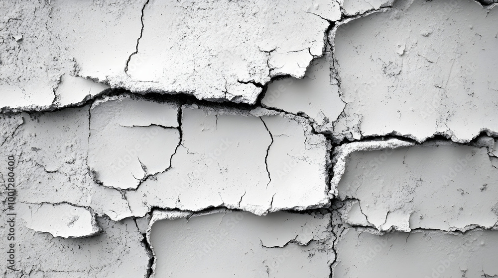 Black and White Cracked Wall Background Texture
Black and White Cracked Wall Background Texture