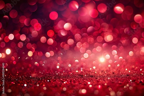 Vibrant crimson background with subtle gradient effect, ideal for fashion, beauty, or Valentine's Day themes, featuring