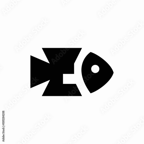 animal fish icon sign vector