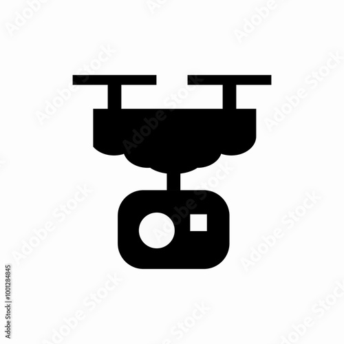 smart drone icon sign vector