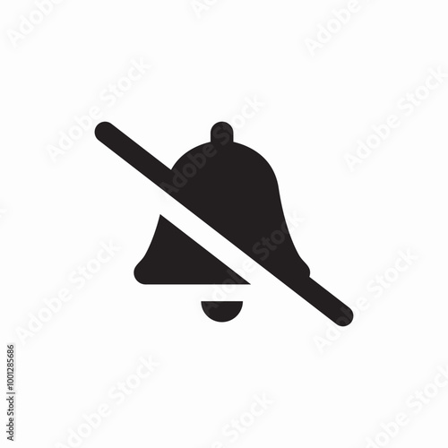 silente sound off icon sign vector