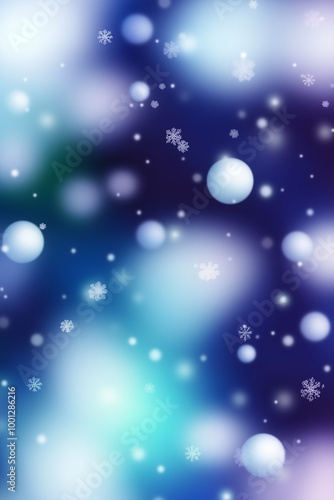 Snowflake inspired background with copy space